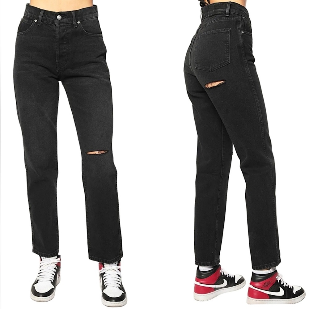 Revice Denim Ex-Boyfriend/Player One Black Ripped Women’s Jeans